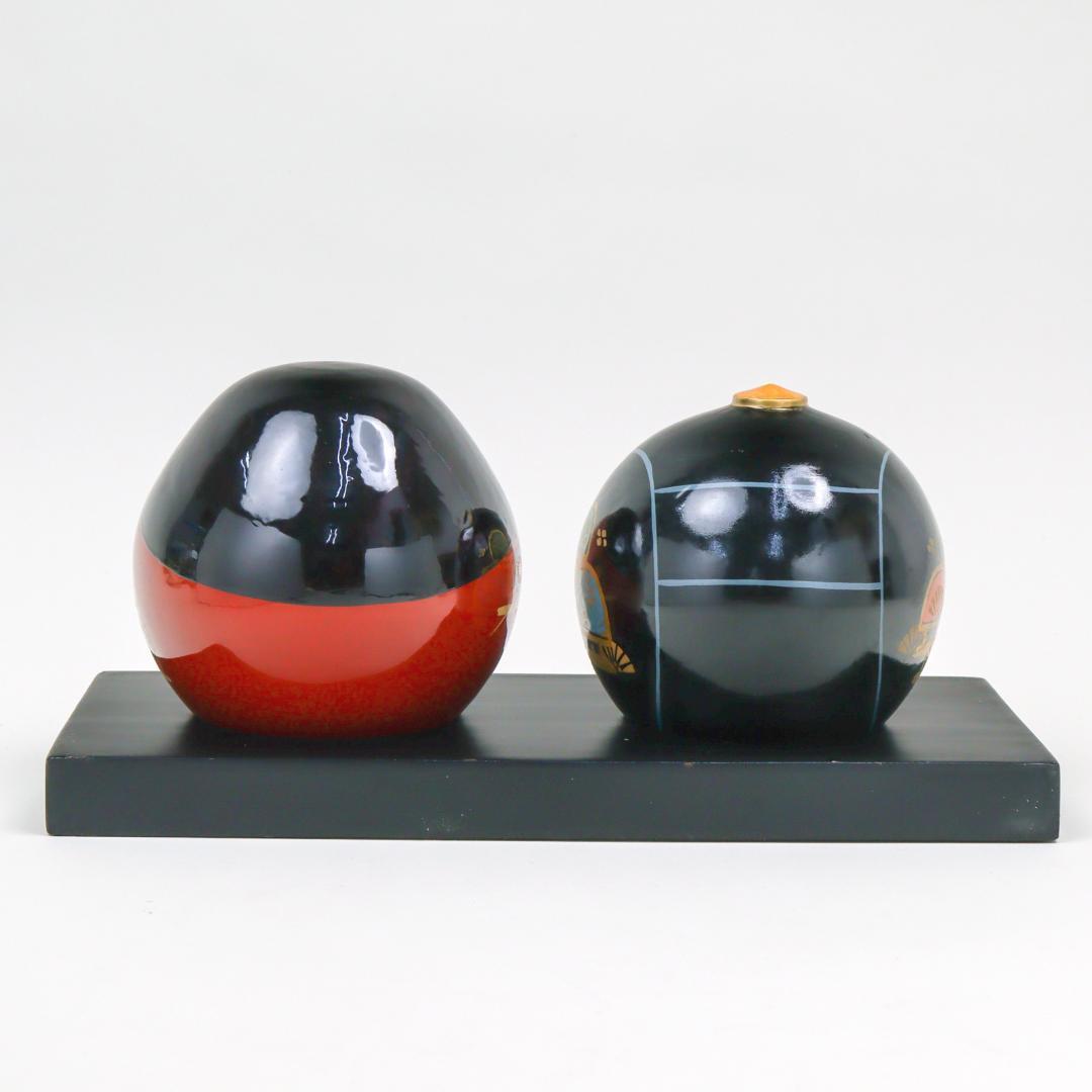 大内人形 特大 雛人形 大内塗 山口伝統工芸 共箱