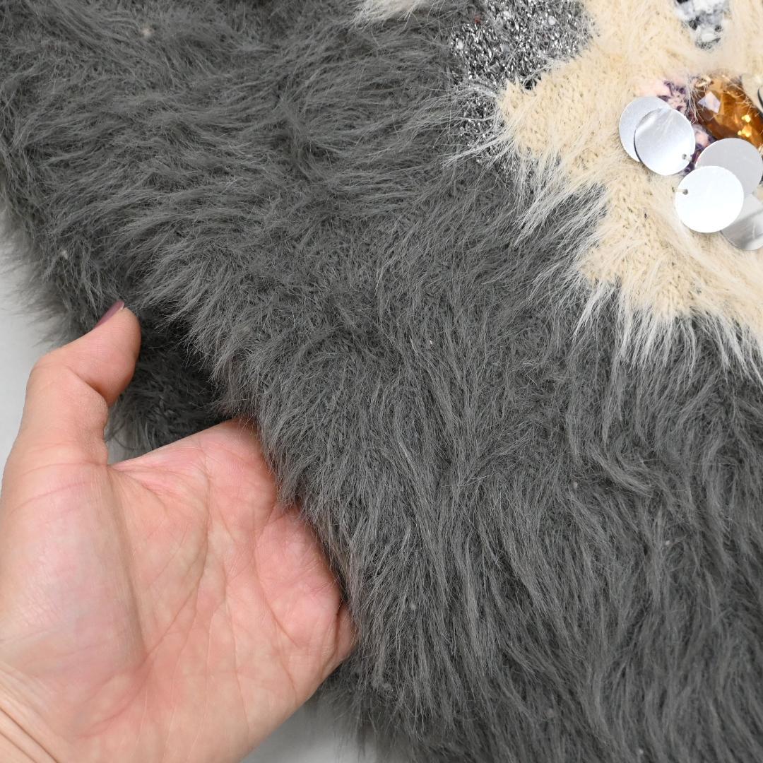 □ 47890★年 定価3.5万 コエル 花柄ビジューシャギーカーディガン