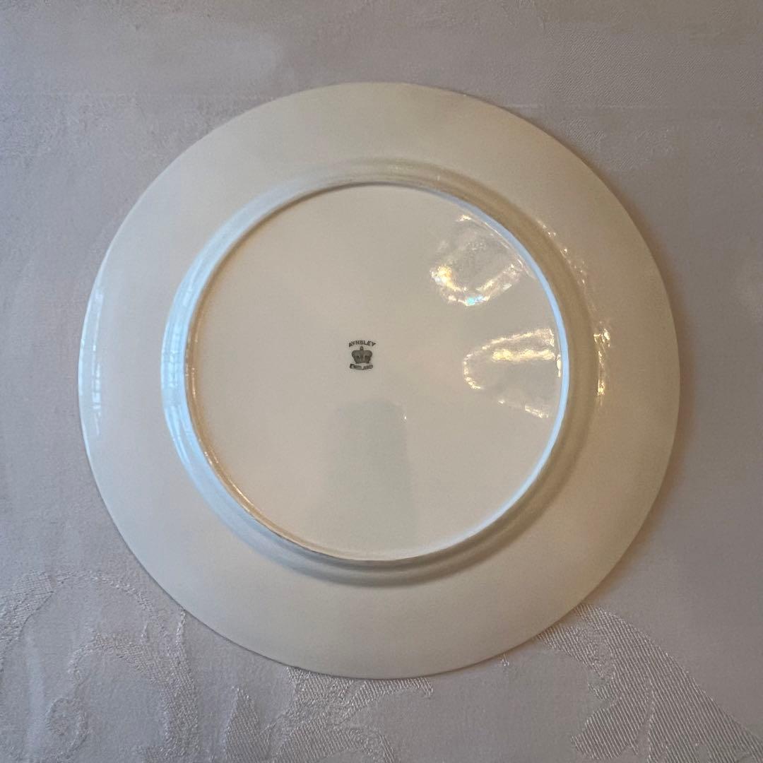 【ローズ ガーランド】美品 英国アンティーク エインズレイ　金彩　大皿　2枚