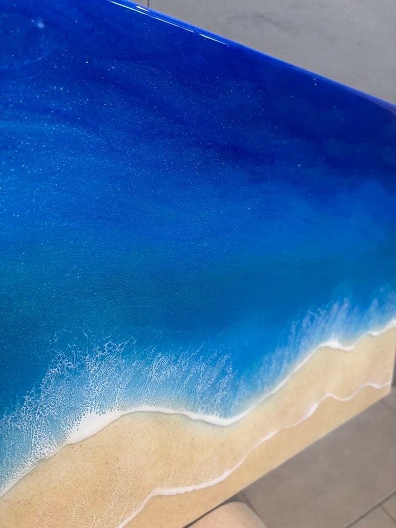 スポーツマン30×60海アート　オーシャンアート　レジンアート　アート　海