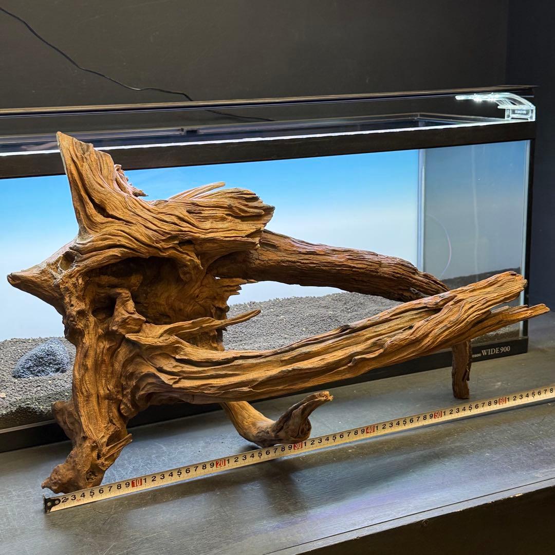 MRW-7288 特大赤系流木　2本セット　90cm水槽用　アクアリウム