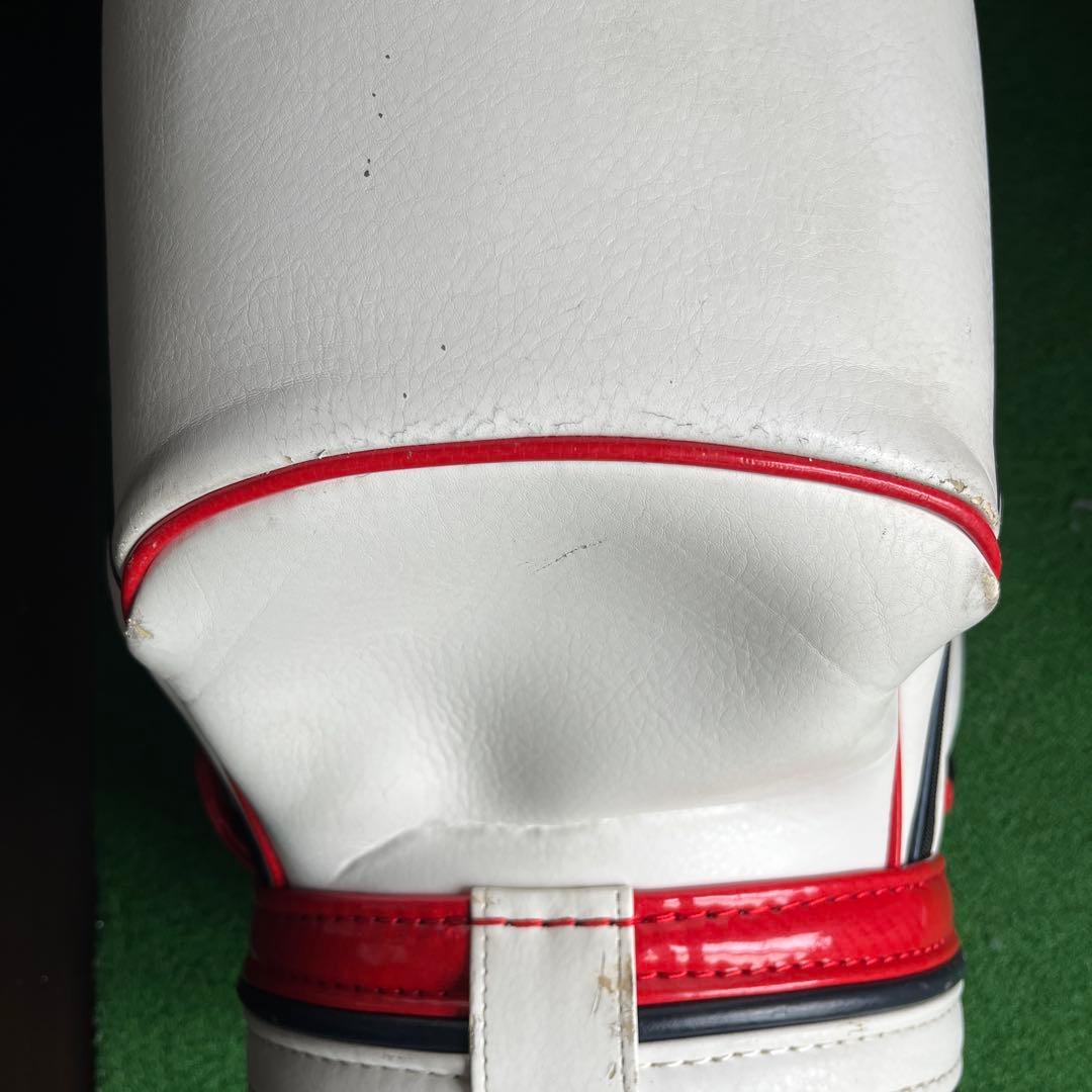 Munsingwear キャディバッグ ホワイト/レッド