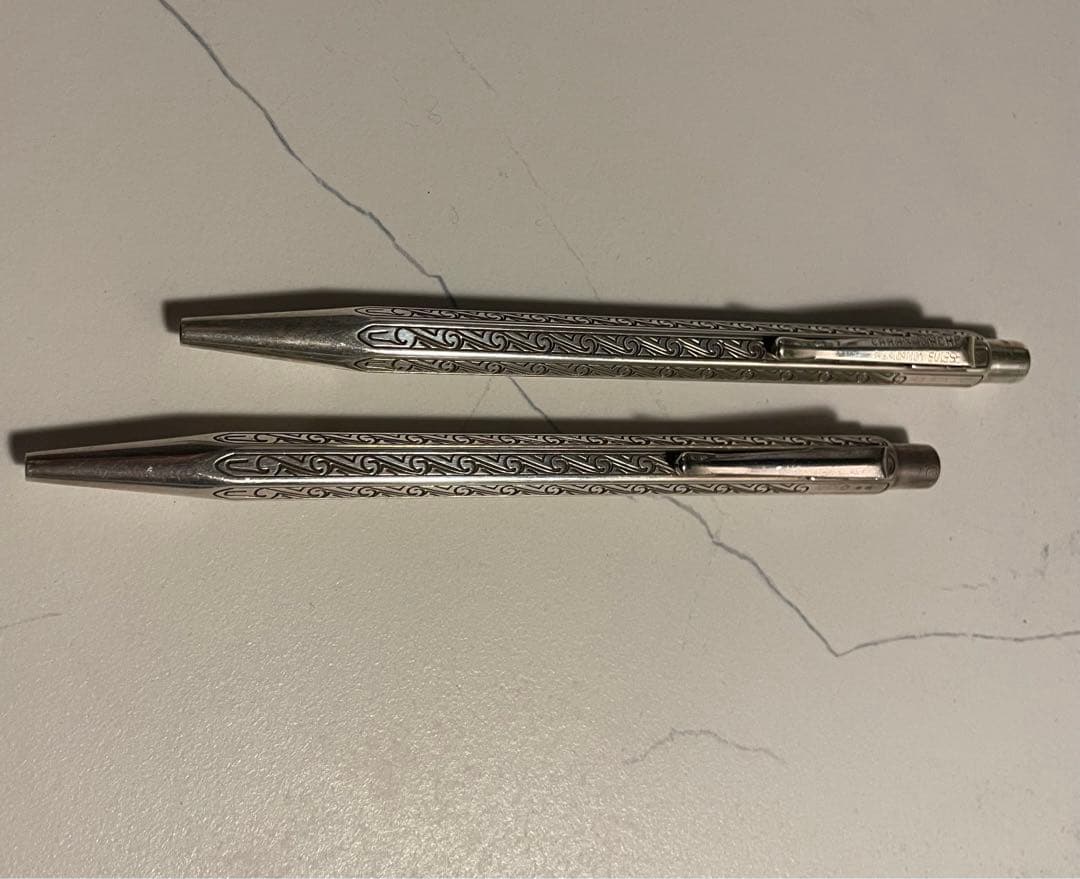 カランダッシュ エクリドール アンモナイト ボールペン クリップ刻印