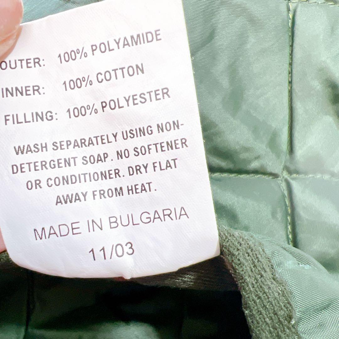 ヴィンテージ Barbour キルティングベストSize38 濃いグリーン