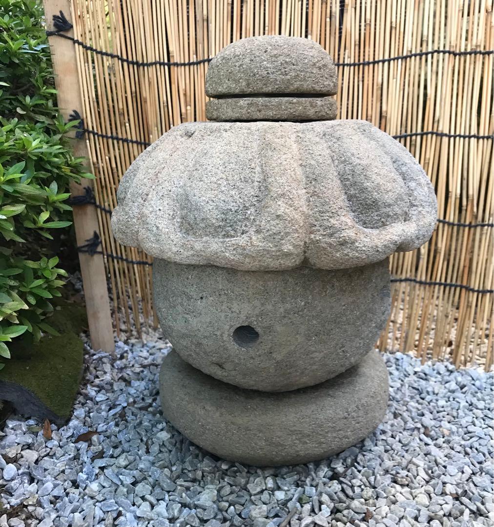 【天然石・坪庭石灯篭・日本庭園・和洋庭園・露地庭・屋上テラス】庭石オブジェ箱庭