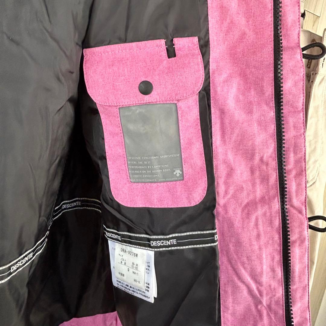 DESCENTE ピンク スキーウェア 上9号 下11号
