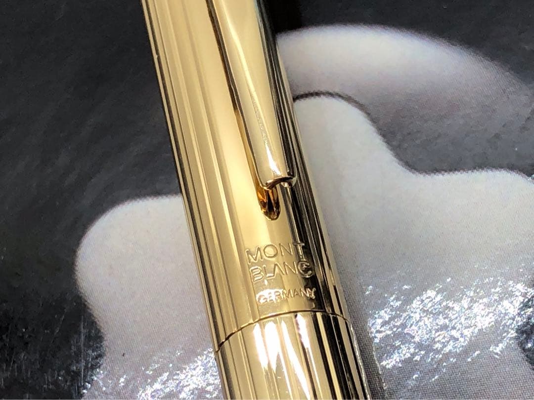 モンブラン　★金運を呼ぶ総金張り未使用に近い価値の高い逸品！ノブレスNo1147