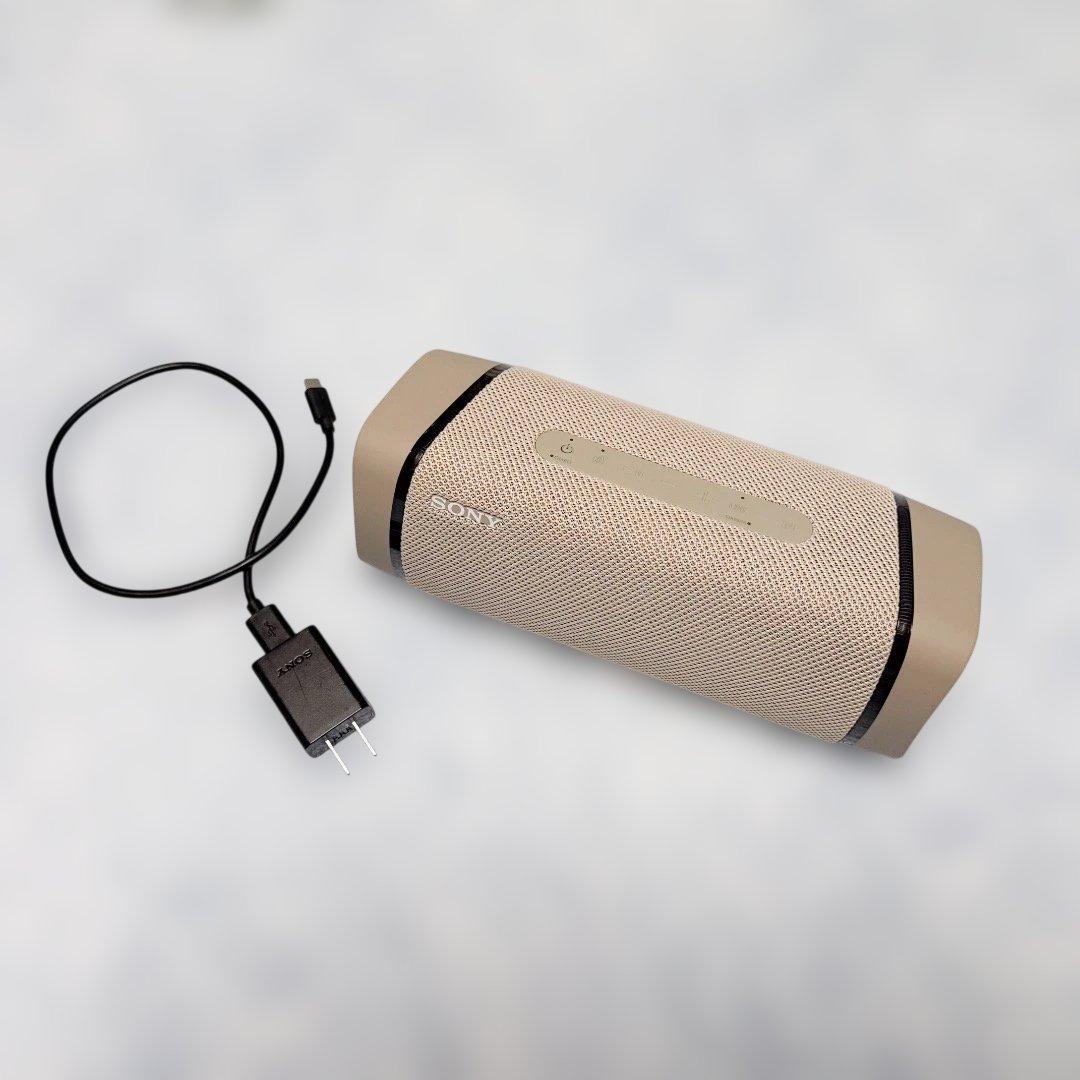 SONY EXTRA BASS SRS-XB33｜ベージュ｜充電器付き