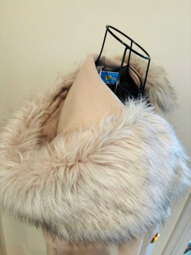 クリーニング済グレースコンチネンタル　ファー付コート