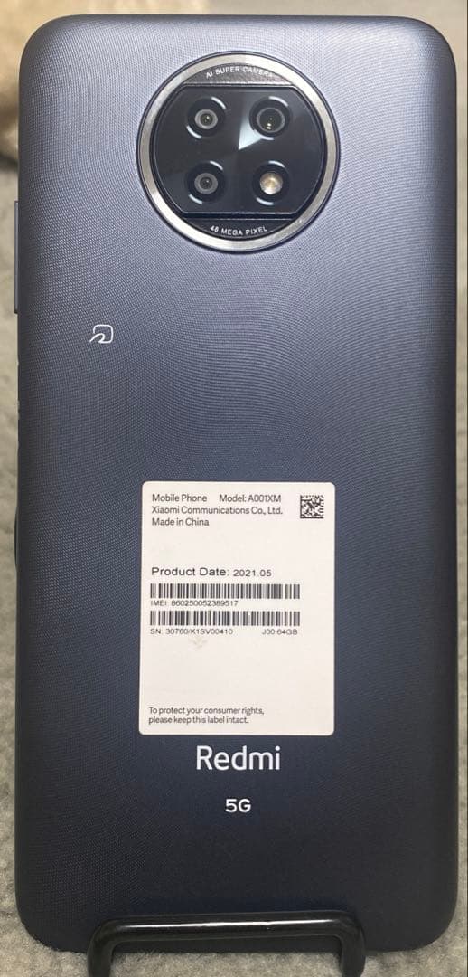 Xiaomi Redme Note9T 64GB 初期化済　動作確認済