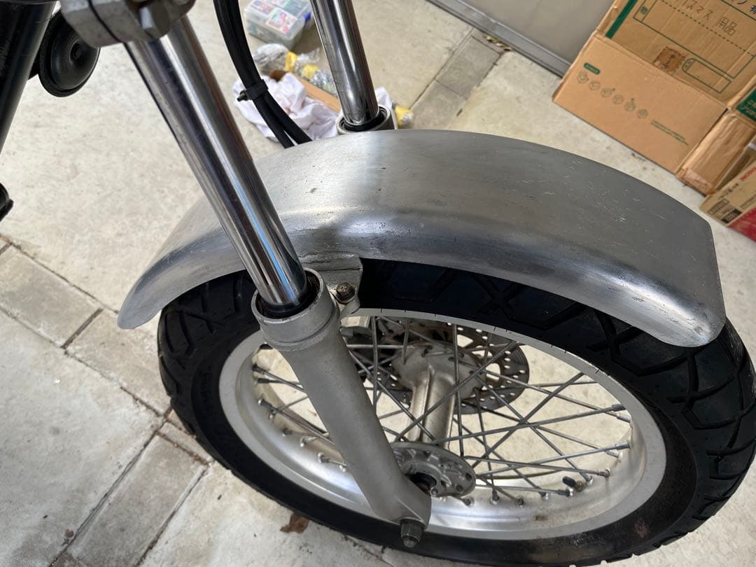 TW200/225 アルミフェンダー 前後セット