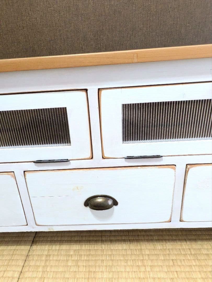 シャビーなテレビボード　140ｃｍ　アンティーク　ホワイト♪