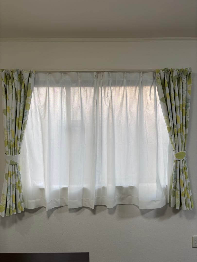 美品⭐︎早い者勝ち！ECOOASIS ニトリ 葉柄カーテン