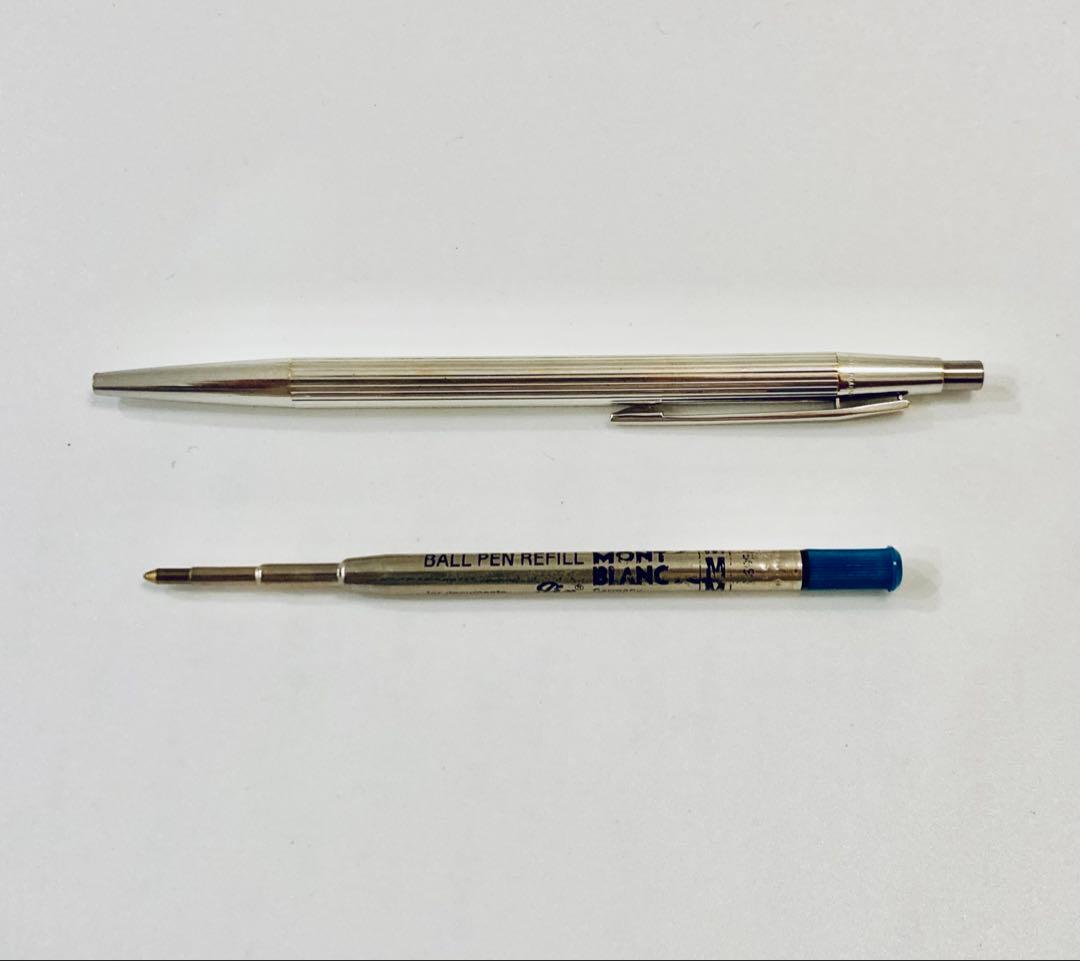 プラチナ仕上げ◆モンブラン高級ボールペン ノブレス♯1957 MONTBLANC