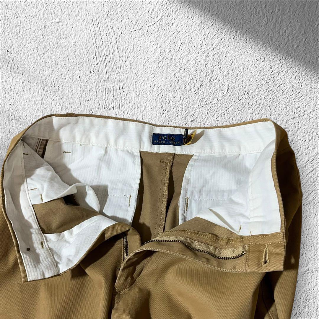 【美品】現行タグ ポロラルフローレン ポロチノ ワイドパンツ 4 チノパン
