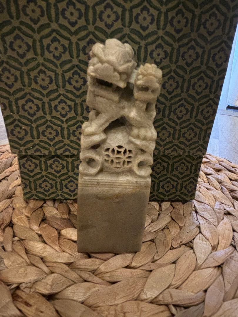 【SALE】limited Signature 一点限り　　落款　獅子　親子