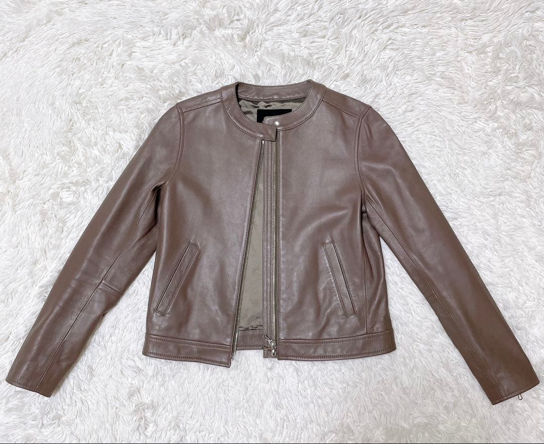 GREEN LABEL RELAXING ライダース シングル レザージャケット