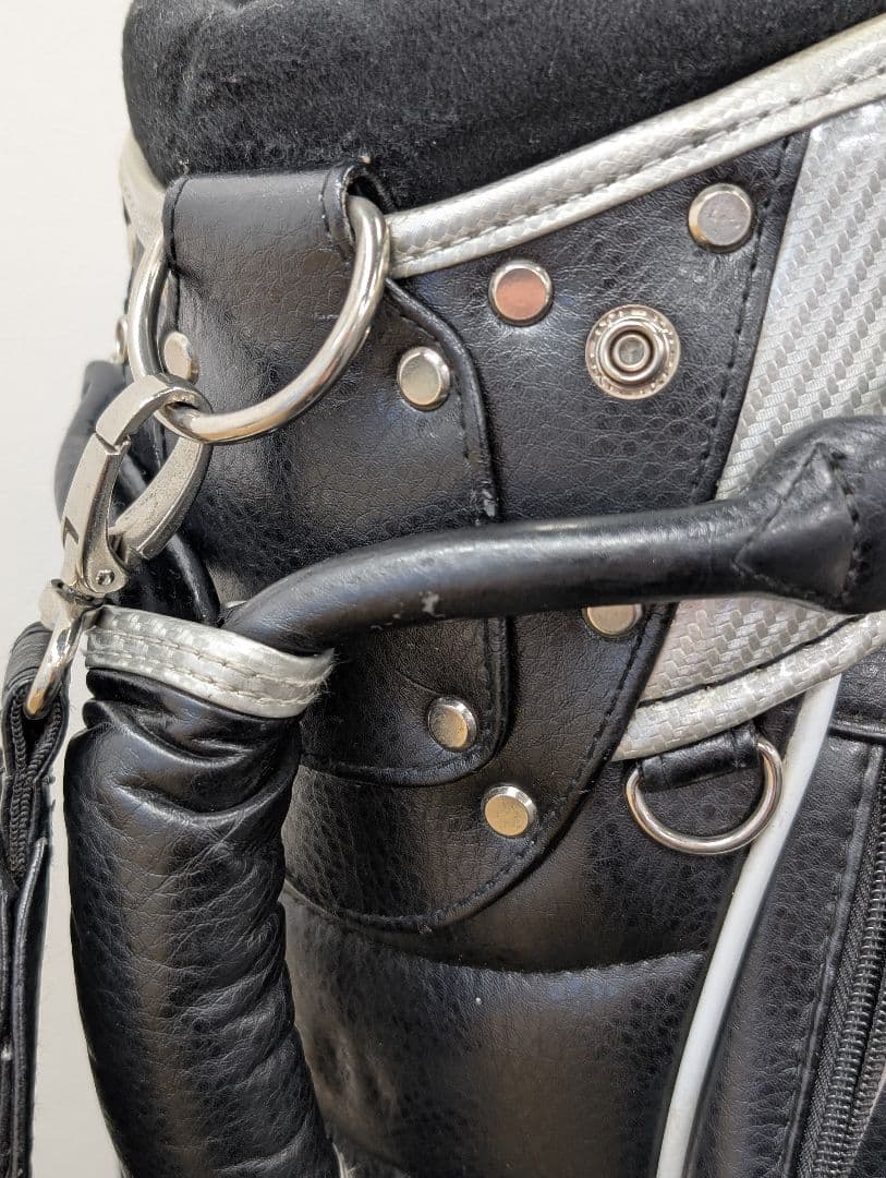 【Munsingwear】 キャディバッグ ブラック・シルバー