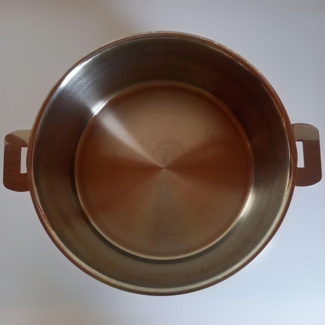 CRISTEL 両手鍋深型　24㎝　クッキングバスケット　蓋つき