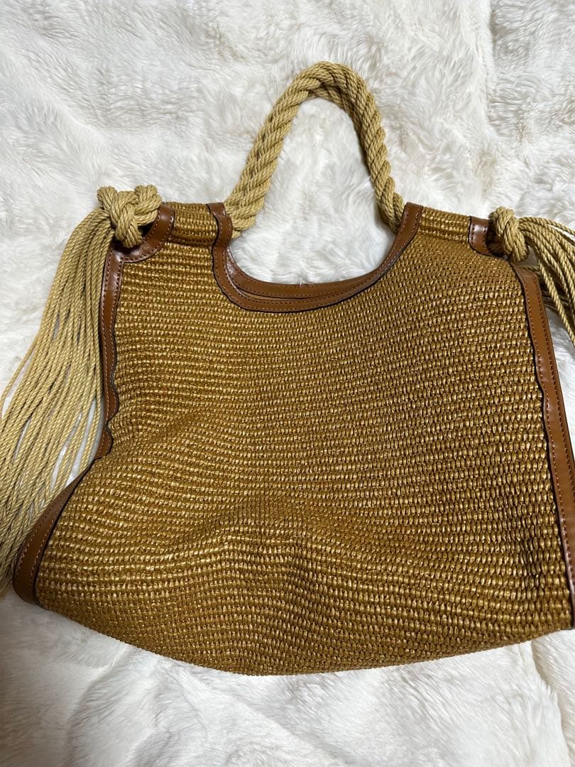 MARNI フリンジ付きトートバッグ