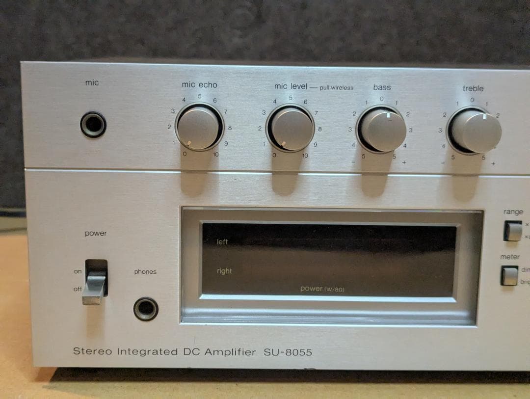 【整備済】Technics SU-8055 プリメインアンプ 昭和レトロ 洗浄済