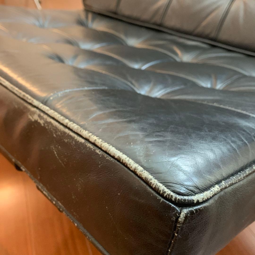 【高級】バルセロナチェアー 本革 ヴィンテージ ミッドセンチュリー モダン