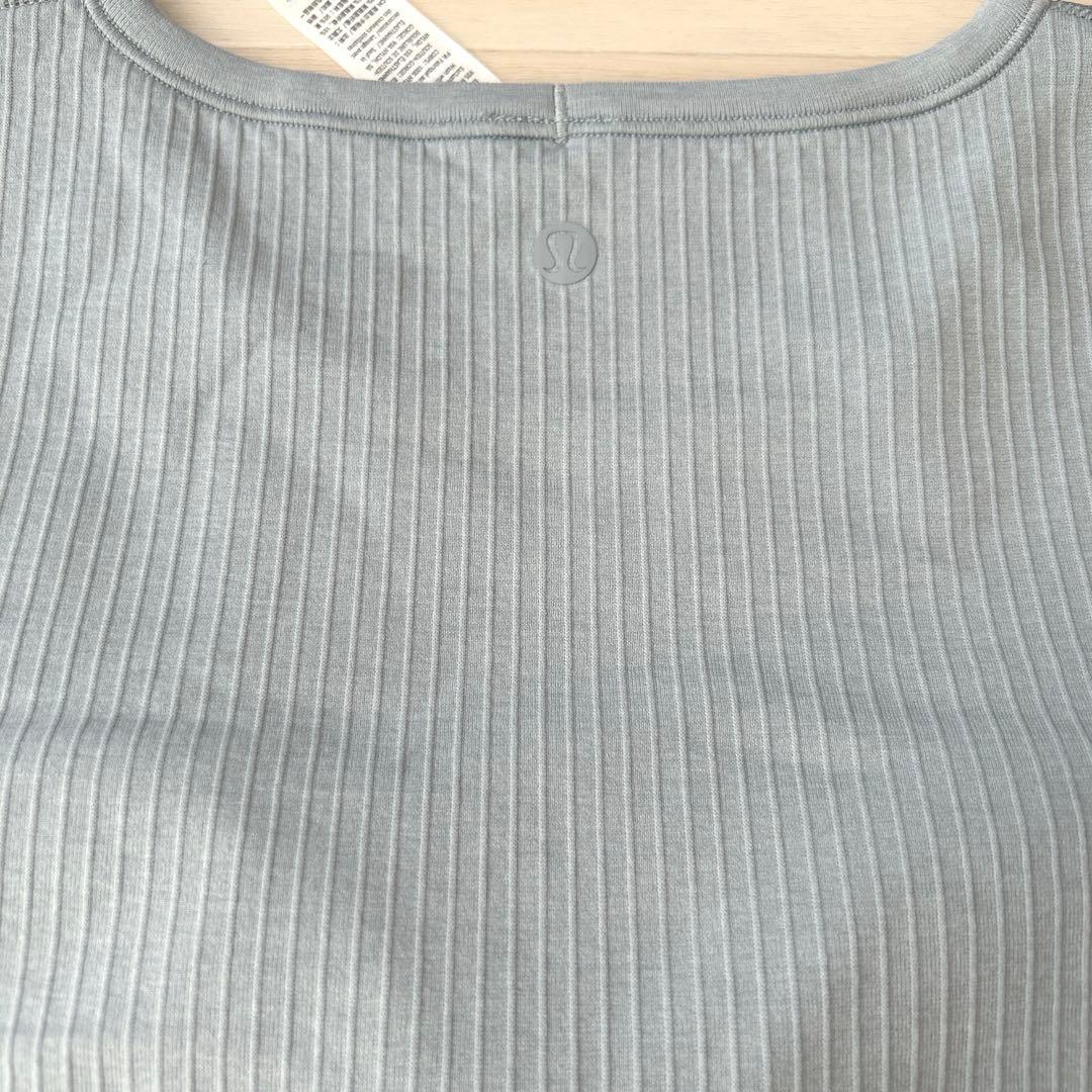 新品★lululemon ebb to street 長袖 ブルー系 サイズ8
