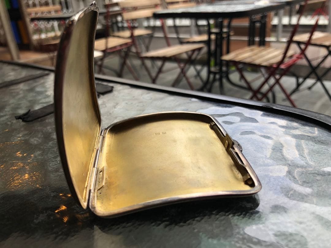 S925アンティークシガーケース1910s