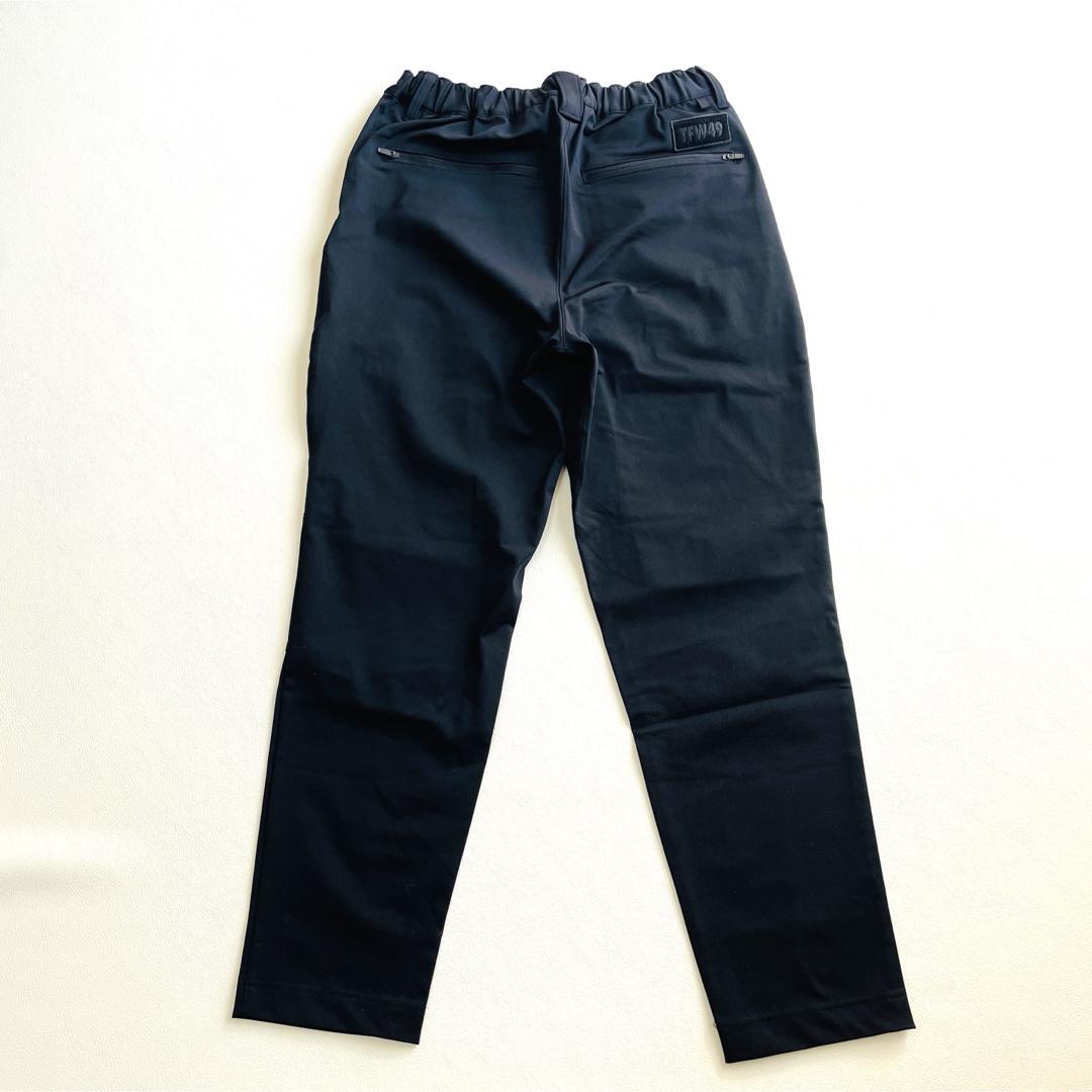 6738【美品】TFW49 アンクルカーゴパンツ　22AW ブラック ゴルフ