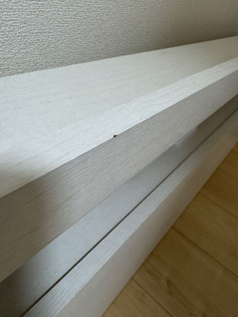 ローベッドフレーム セミダブル ホワイト