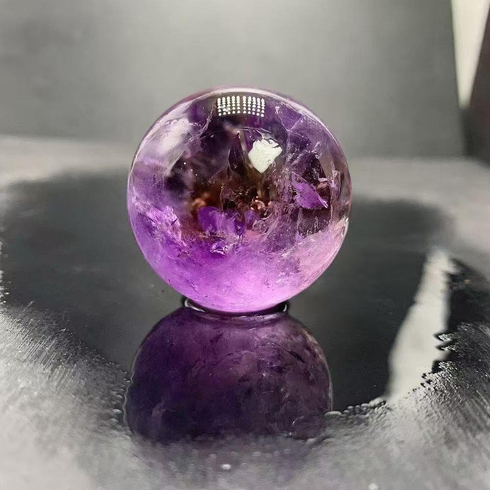 家庭円満天然レインボーアメジスト丸玉B0113/YS/10902/189A