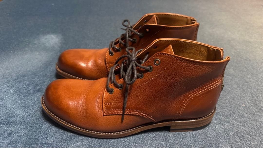 and A . PADRONE ショートレースアップブーツ 26.5cm