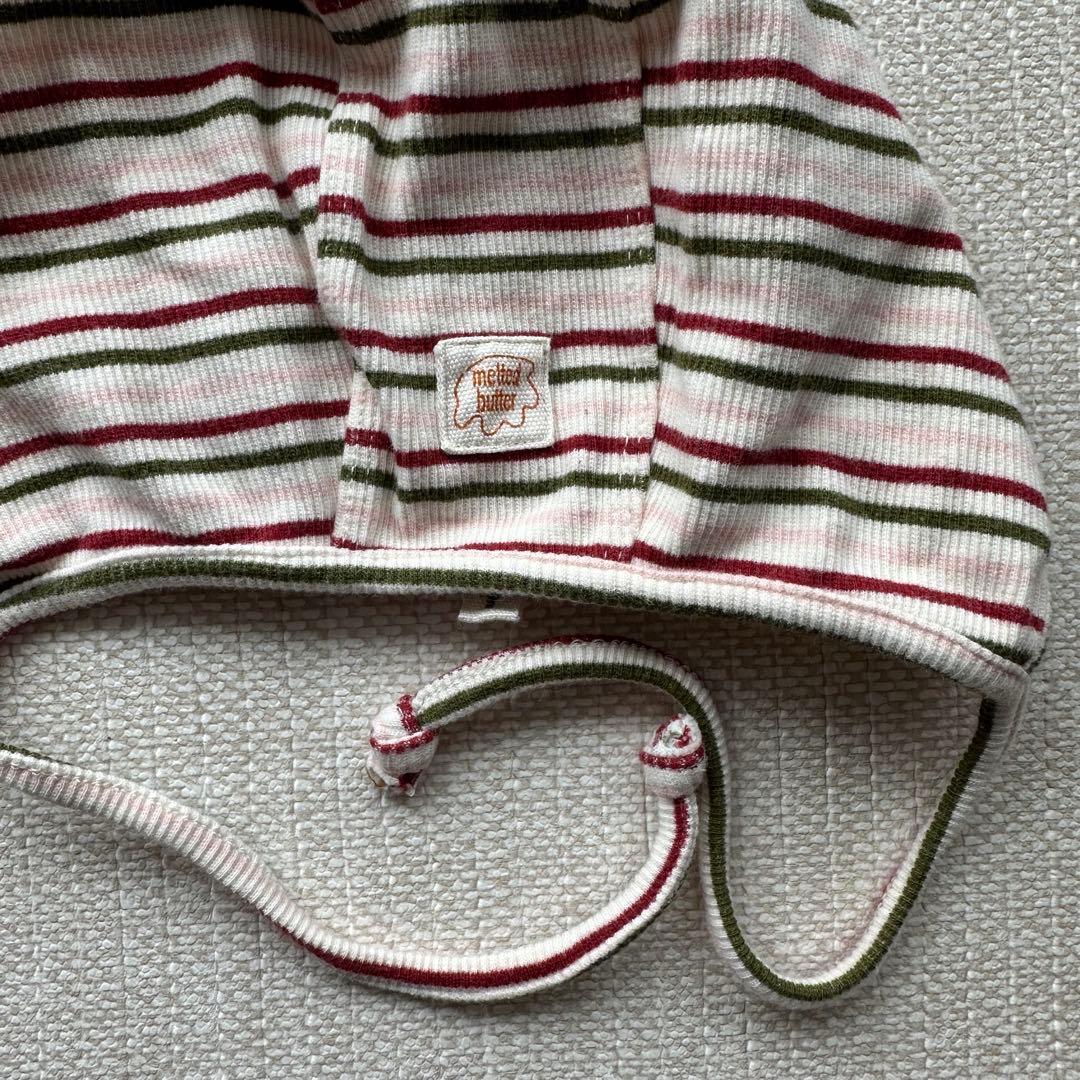 melted butter RIB BODYSUIT & BONNET セット