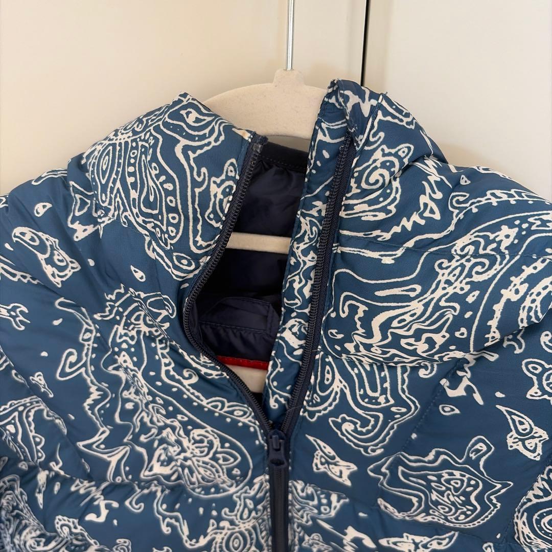 supreme micro down ペイズリー柄 ブルー Sサイズ