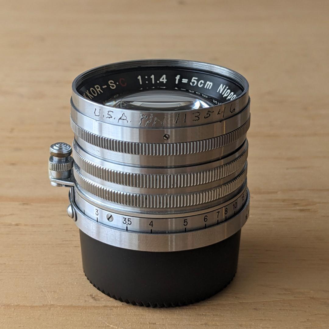 ニコンNikkor-S.C 50mm f1.4ライカL 希少レンズフード付き！