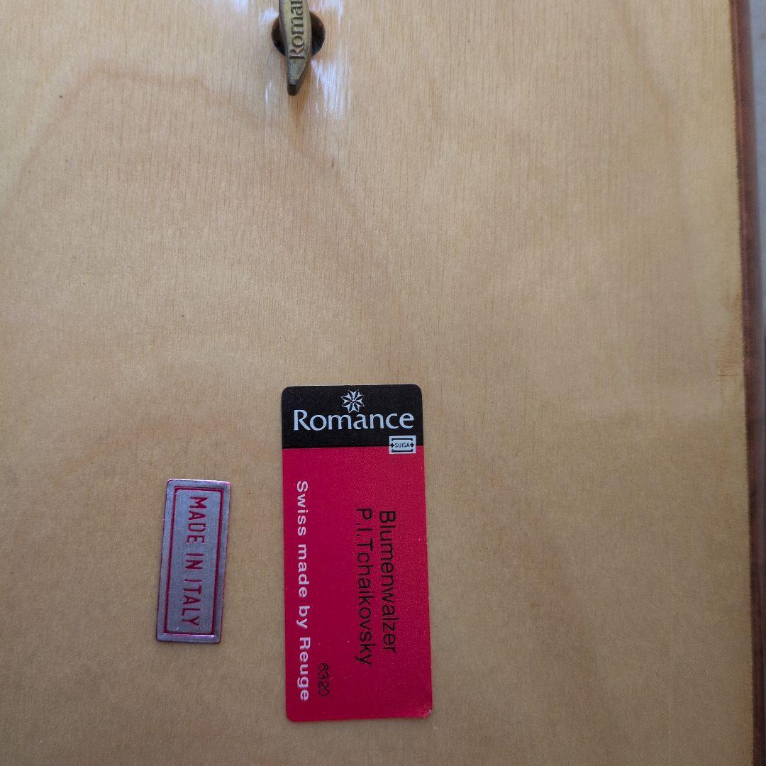 花柄木製オルゴール、アクセサリーケース