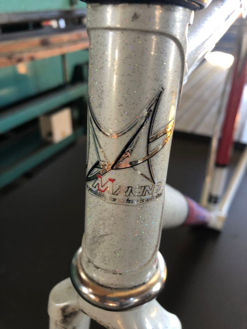 MAKINO マキノ　フレーム　競輪　njs刻印 bb無し　凹みあり？