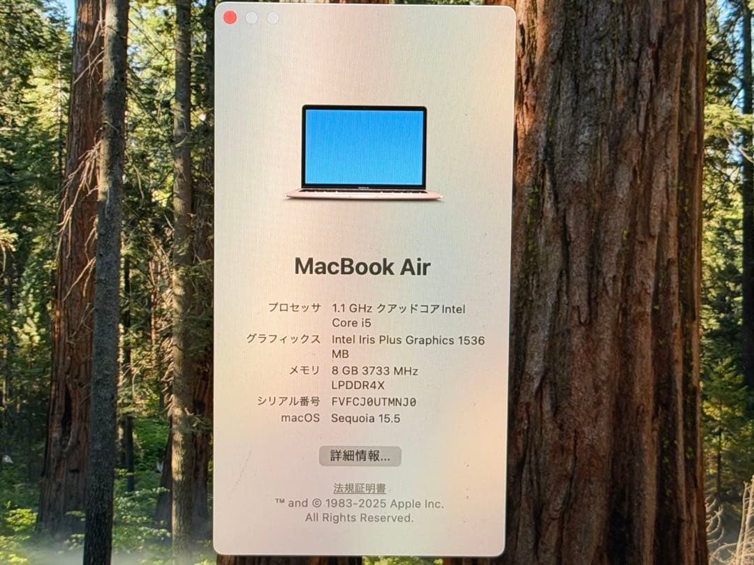 【美品】MacBook air ゴールド2020