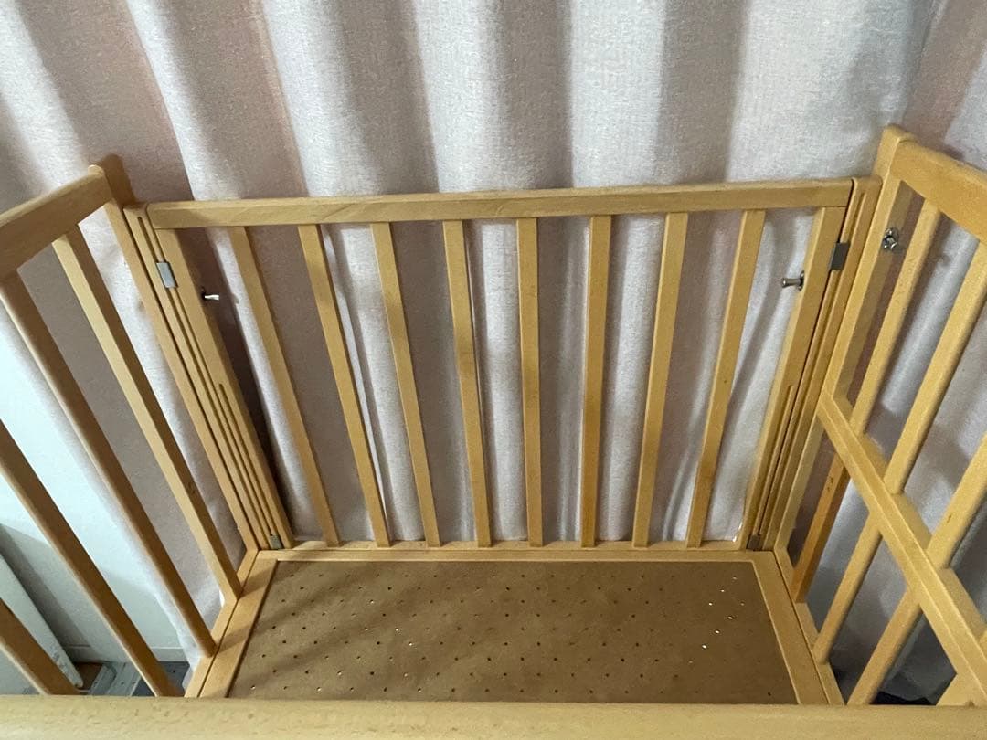 ヤマサキ　ツーオープン　布団60×90センチ用　ミニベビーベッド