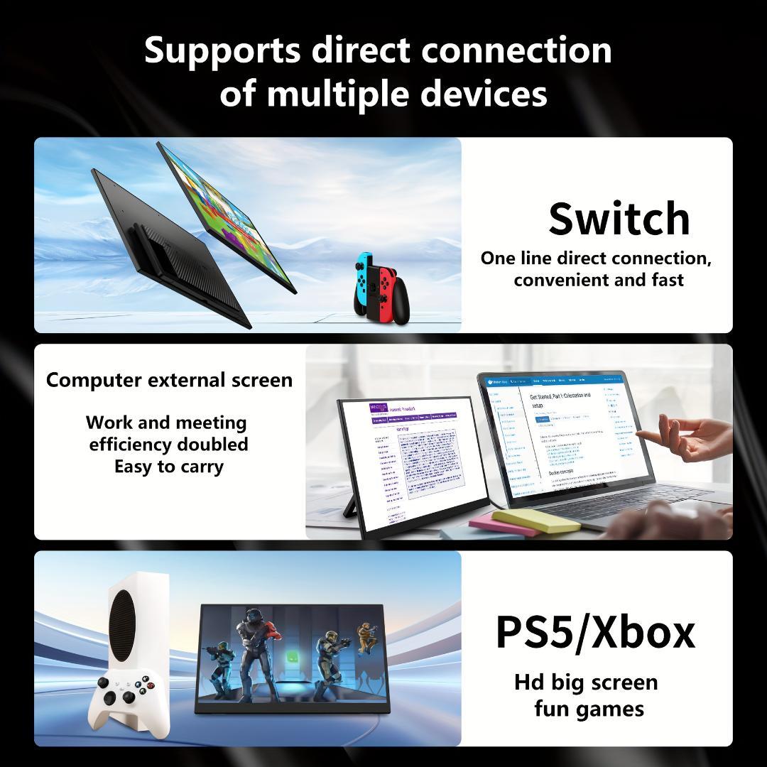 未使用 15.6型 2.5K タッチ対応 ポータブルモニター