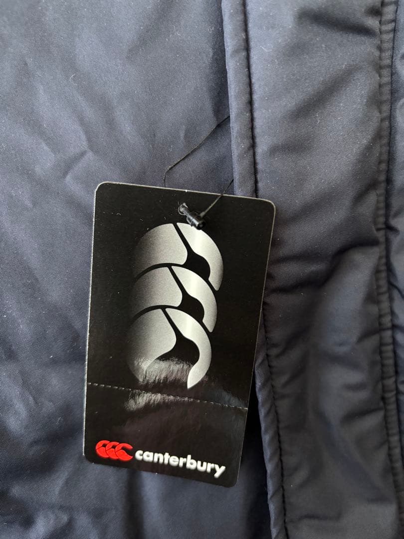 新品未使用　タグ付き　カンタベリー　ネイビー　中綿ジャケット　メンズLサイズ