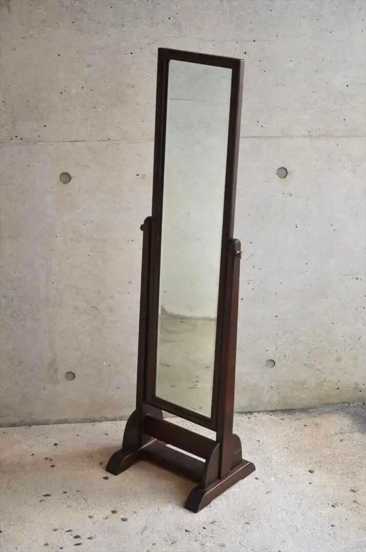 松本民芸家具　姿見　スタンドミラー　全身鏡