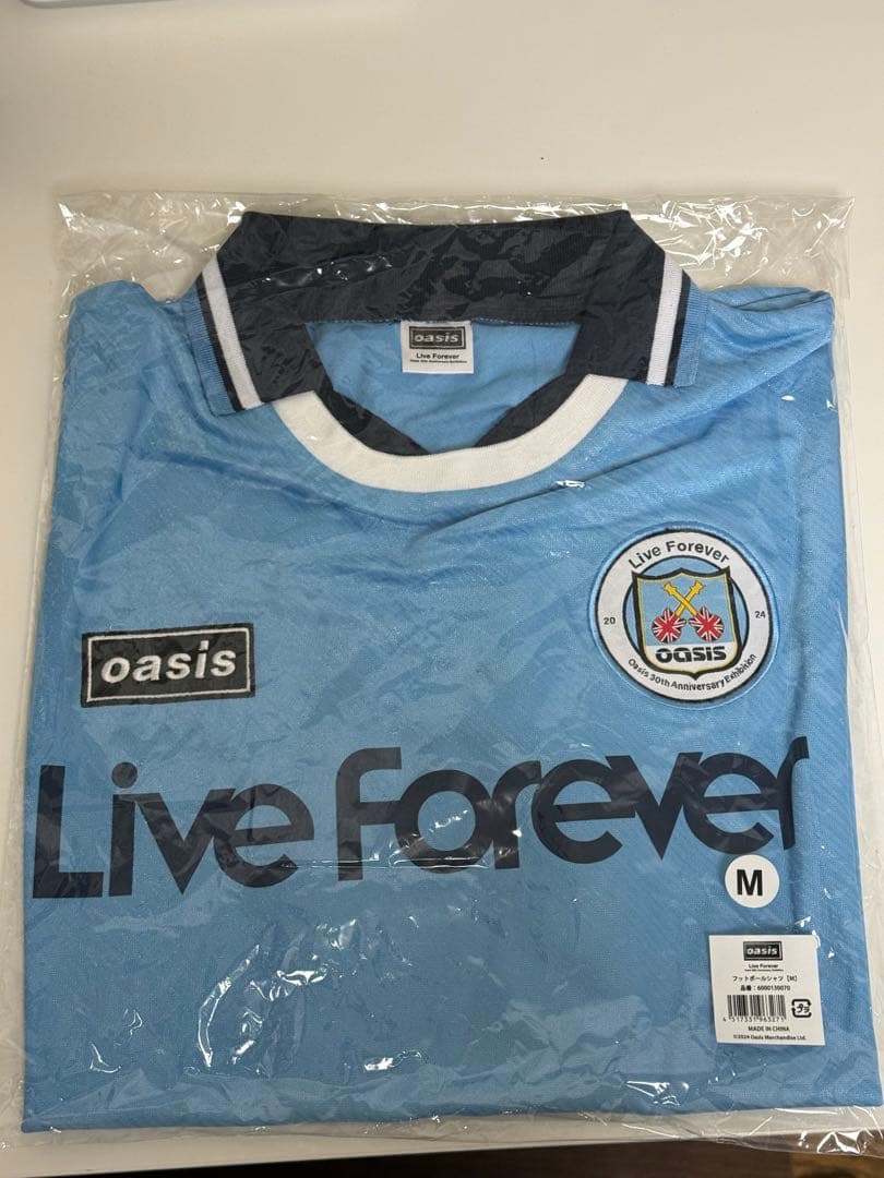Live Forever シャツ M 新品、未開封Oasis 30周年特別展