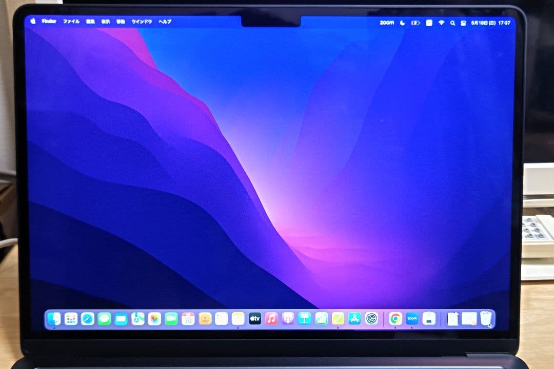 【さつき】【ほぼ新品】MacBookAirミッドナイトブルー13.6インチ