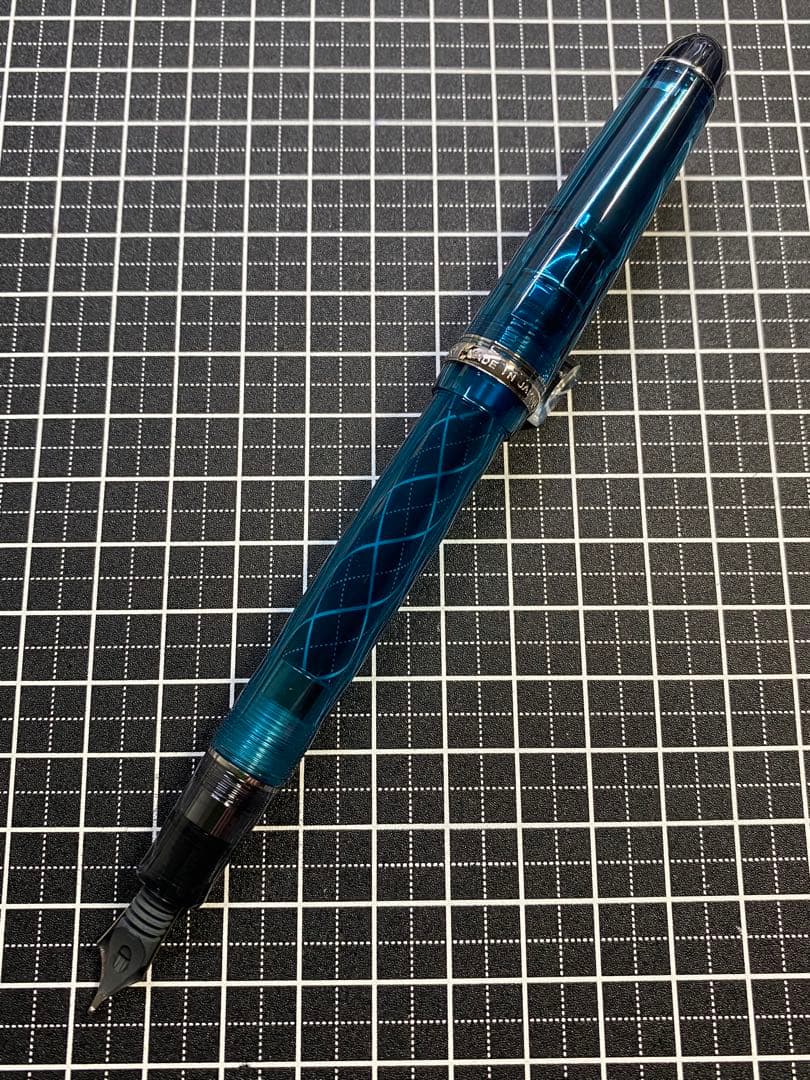 PILOT CUSTOM74 透明ターコイズグリーン　万年筆　字幅M
