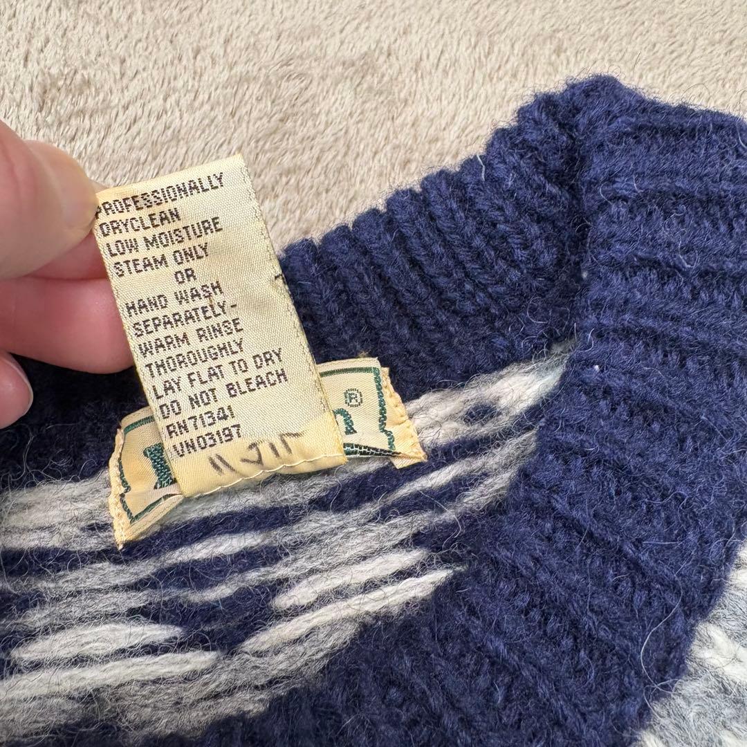 【極稀少】LL.Bean 80-90s ヴィンテージノルディックニット セーター