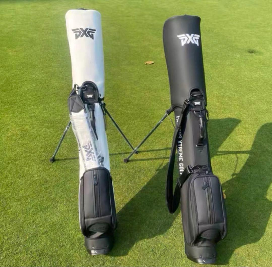 PXG スタンド付きゴルフバッグ ラウンドバッグ ハーフキャディバッグ