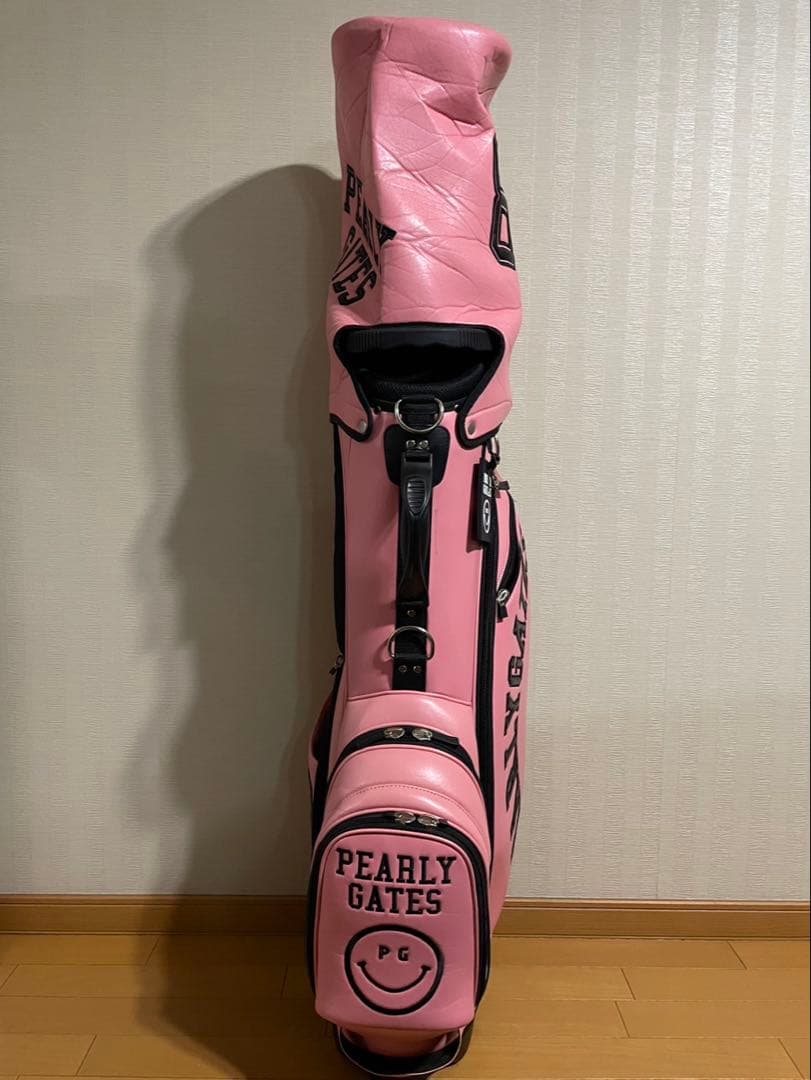 PEARLY GATES キャディバッグ 89 ピンクとヘッドカバー4個