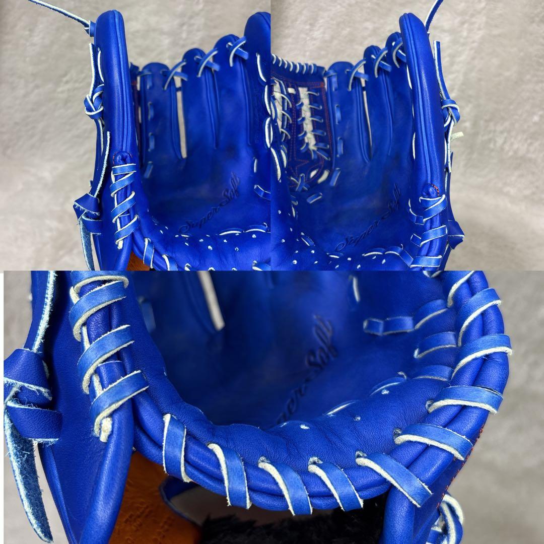 SSK 軟式グローブ　オールラウンド　野球　super soft 一般用　ブルー