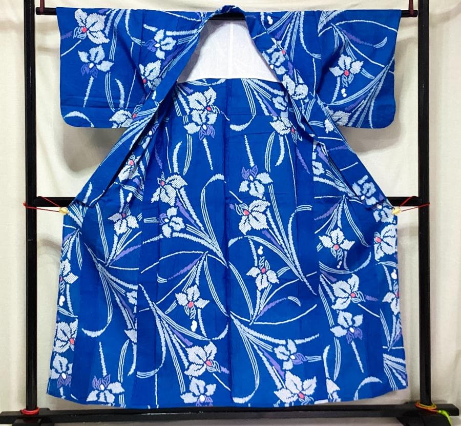 値下げ‼️ 213　中古品　綿　総絞り　ゆかた　有松鳴海絞り　手縫い　Sサイズ